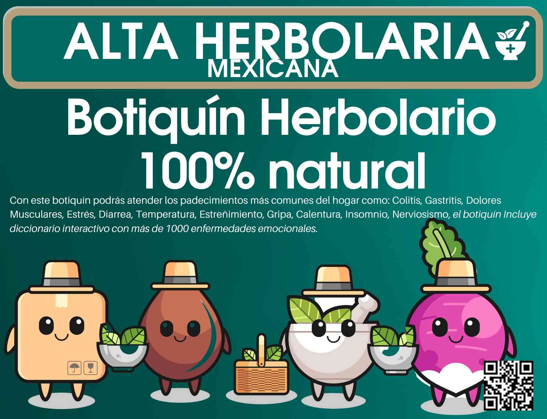 Botiquín de Alta Herbolaria Mexicana 100% Natural 